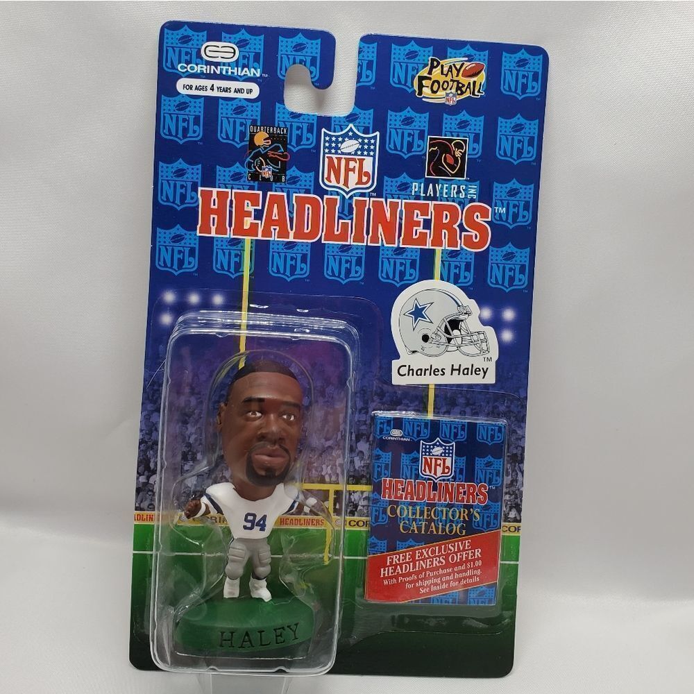 💙NIB Vintage Cowboys Charles Haley 1996 Headliners